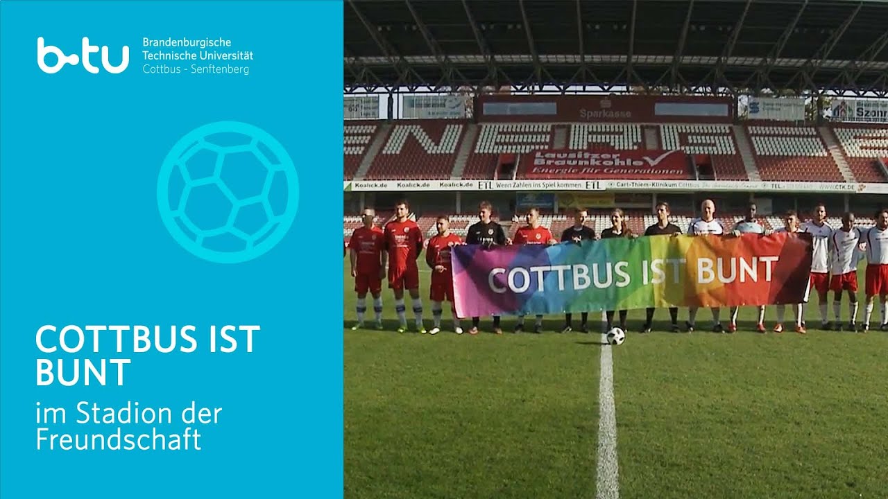Cottbus ist Bunt im Stadion der Freundschaft