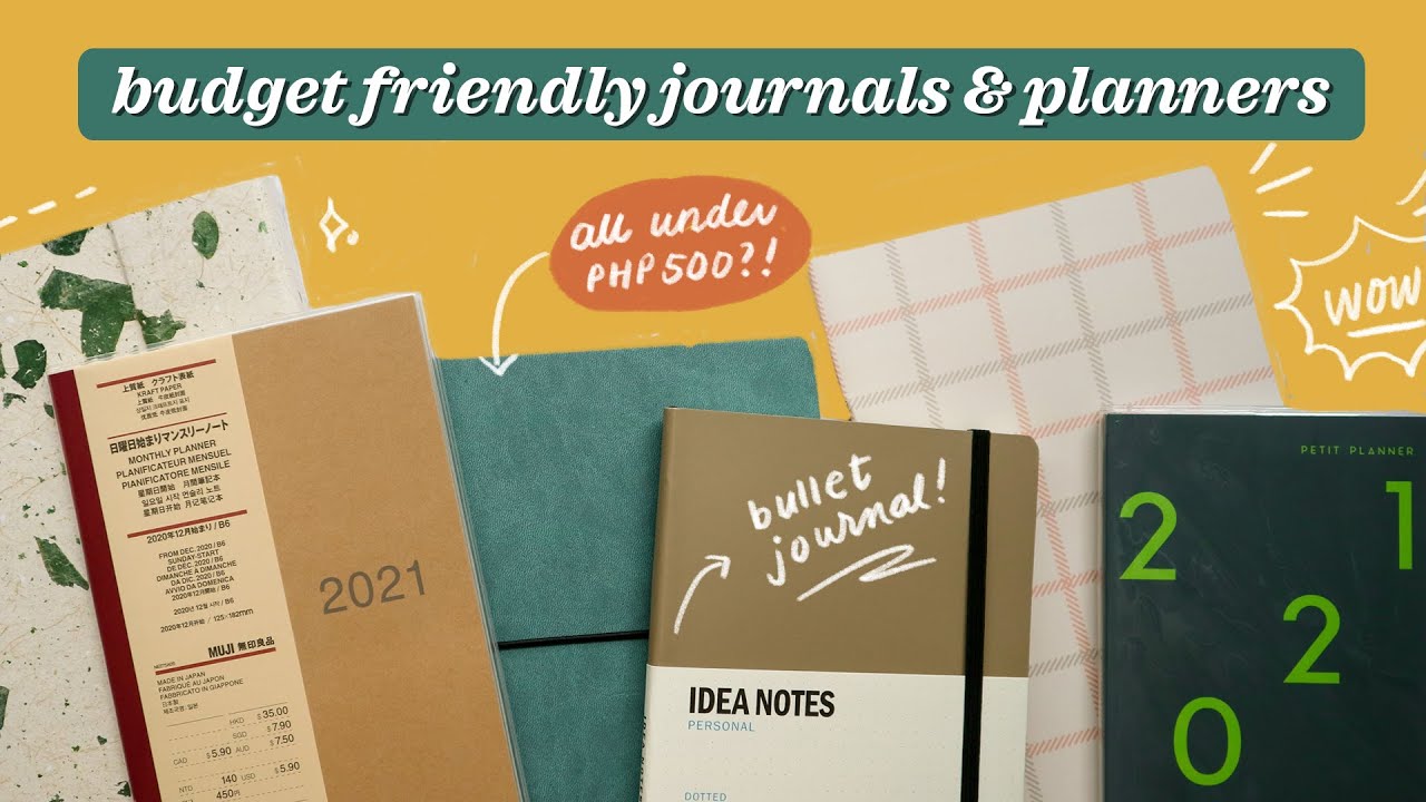 Budget-friendly Journals & Planners for 2021 📔 (Philippines) | Abbey Sy