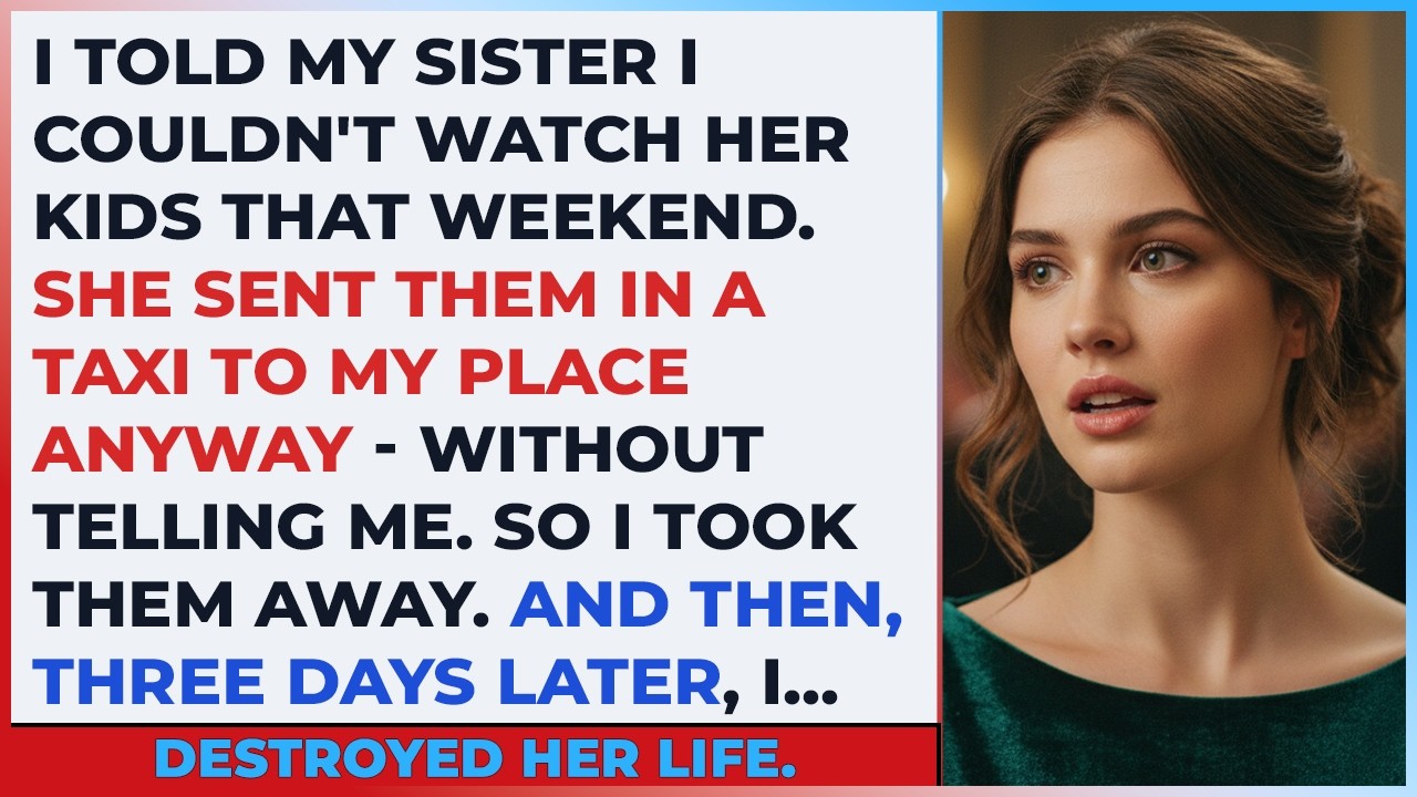 I Told My Sister I Couldn’t Watch Her Kids That Weekend. She Sent Them In A Taxi To My Place Anyway