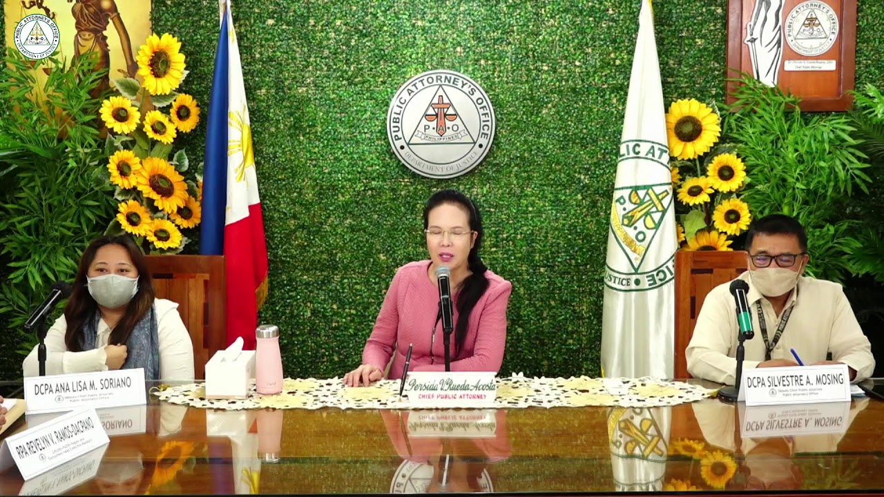 Public Attorney's Office Special Meeting of PAO Senior Officials with the Chief Public Attorney