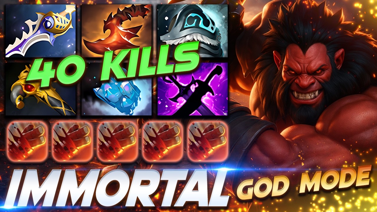 AXE 40 KILLS CODE MODE - Dota 2 Pro Gameplay [Watch & Learn]