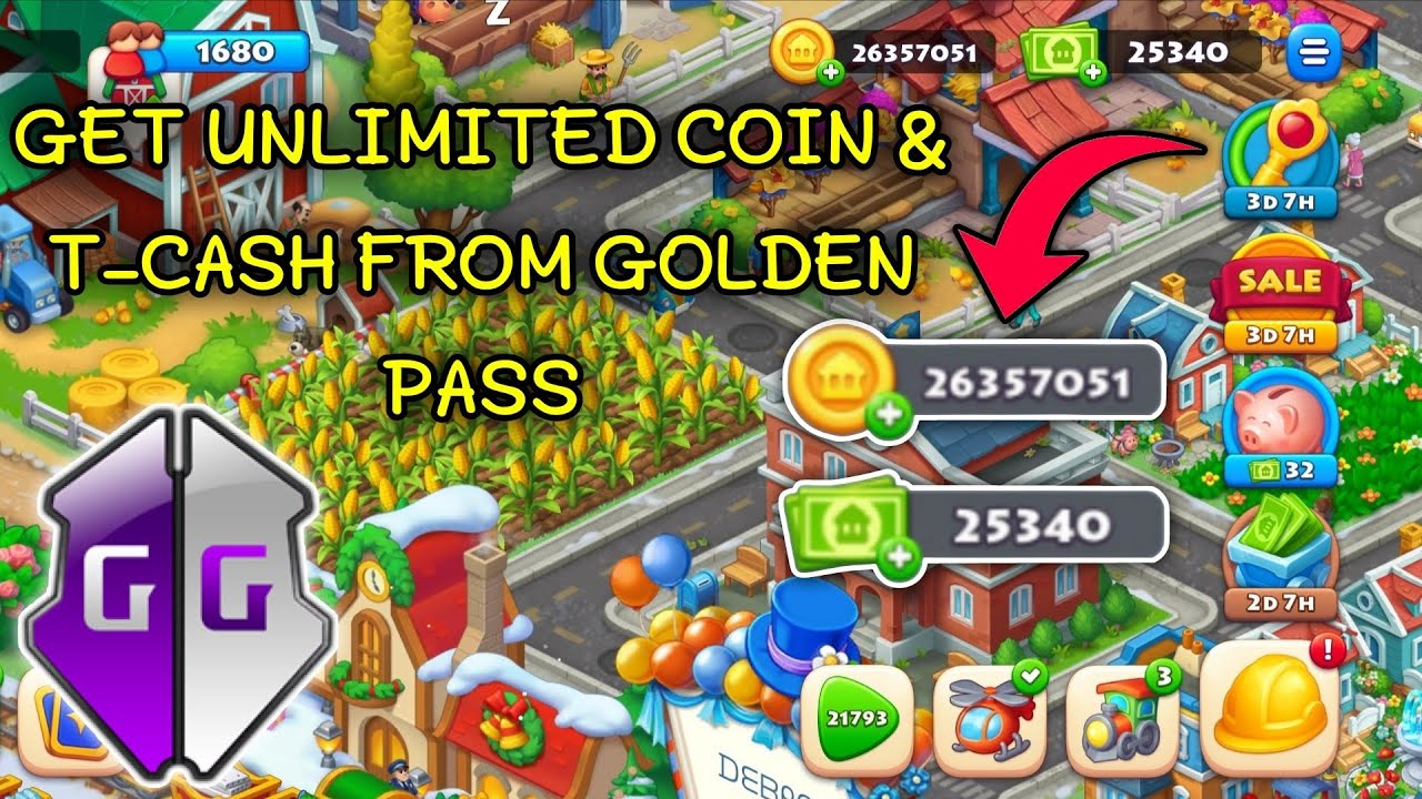 GET UNLIMITED COIN & T-CASH FROM GOLDEN PASS IN TOWNSHIP USING GAME GUARDIAN 2026
