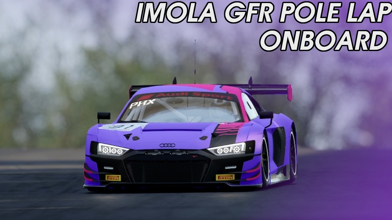 ACC Imola GFR Pole Lap Onboard | Audi R8 LMS Evo II GT3