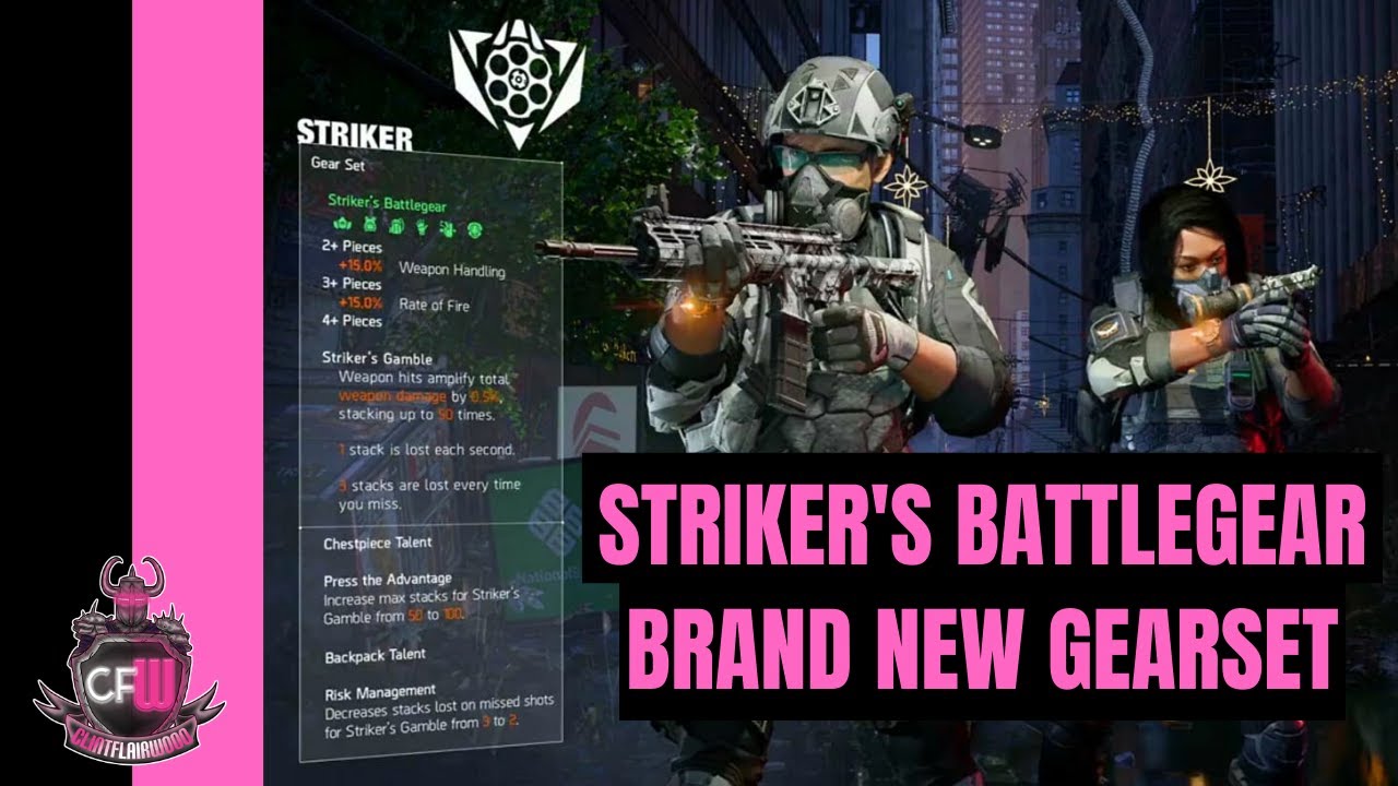 The Division 2 - STRIKER'S BATTLEGEAR Awesome NEW Gearset!!