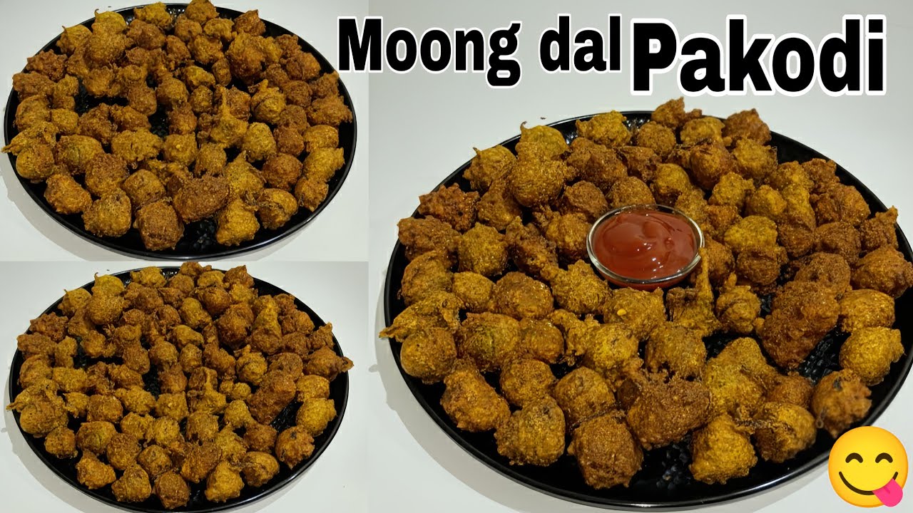 एकदम आसान तरीके से मूंग दाल के कुरकुरे मसालेदार पकोड़े। Moong Dal Pakode