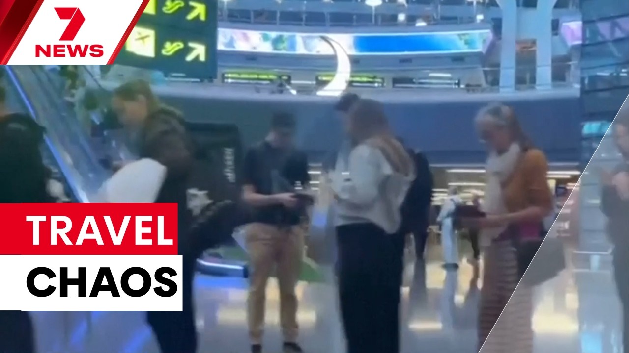 Strikes on Iran spark travel chaos | 7NEWS