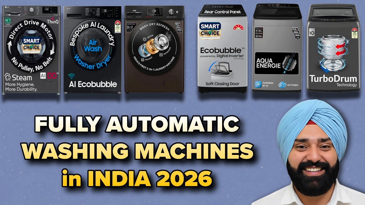 Front Load vs Top Load Washing Machine 2026 - Kaunsa Better Hai? (6 Best Options)