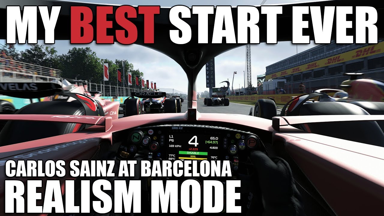 My BEST Start EVER | F1 22 | Realism Mode | Carlos Sainz | Spanish Grand Prix | 100% POV Race