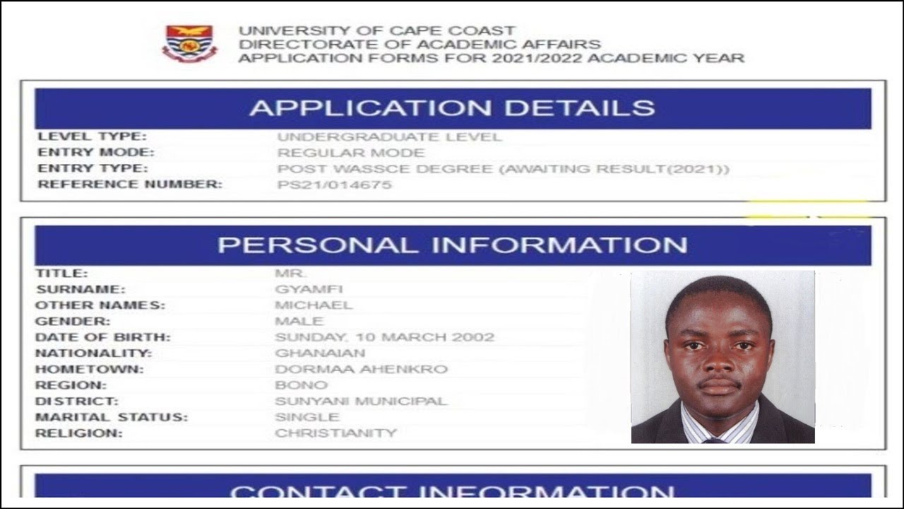 UCC Online Application guide  for Awaiting Applicants