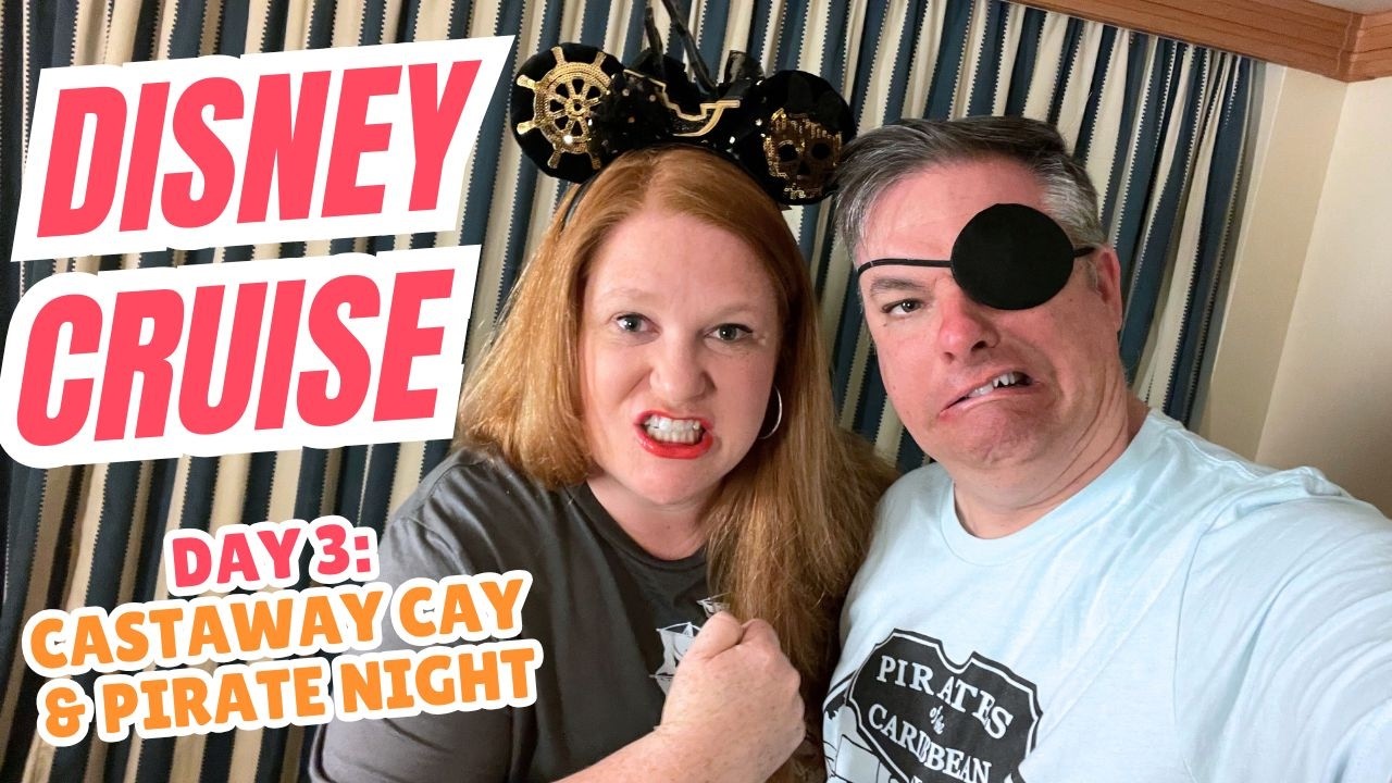 Disney Cruise Vlog | CASTAWAY CAY, SERENITY BAY, BICYCLING, PIRATE NIGHT | Two Cats, Episode 152