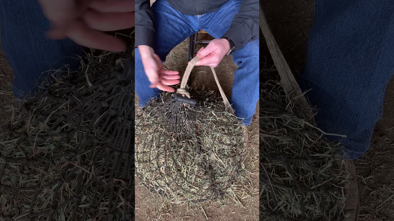 Tying a Hay Bag