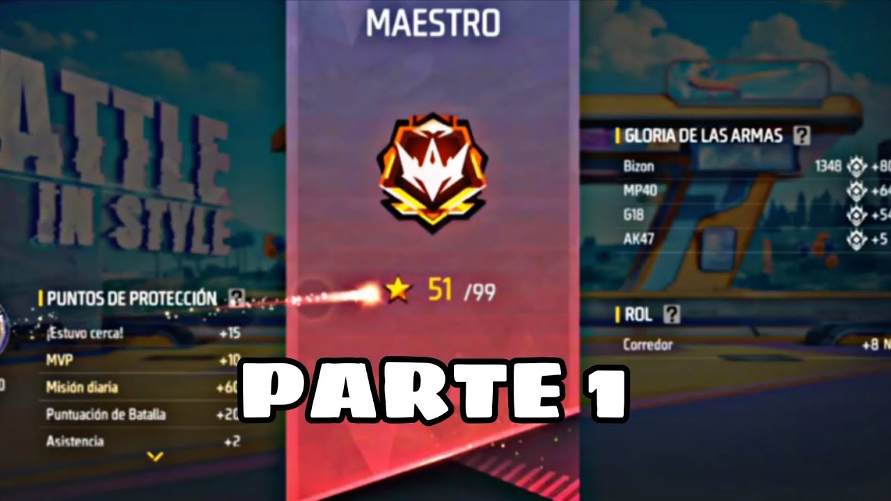 SUBIENDO A GRAN MAESTRO EN DUELO DE ESCUADRAS CLASIFICATORIA TEMPORADA 34 FREE FIRE parte 1