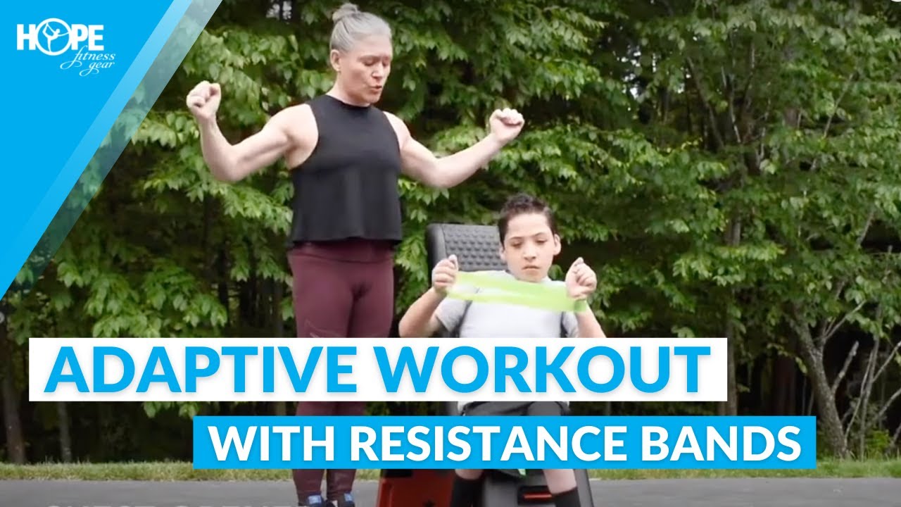 Adaptive Workout With Resistance Bands