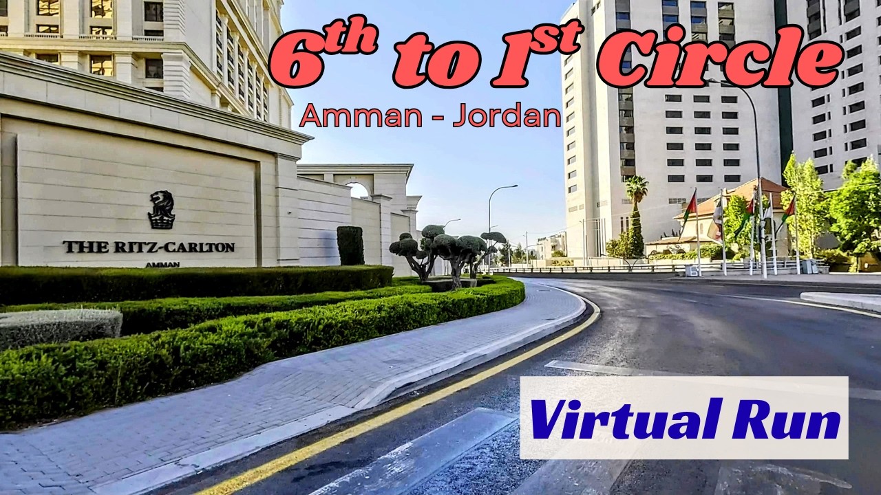 Early Friday Morning Run in Amman | From 6th Circle to 1st Circle | Jordanian Runner