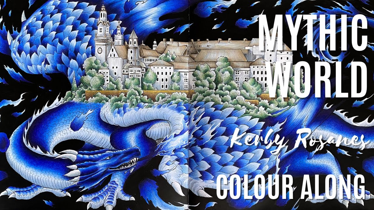 Colour Along | Mythic World by Kerby Rosanes | Wawel Dragon | Part 2