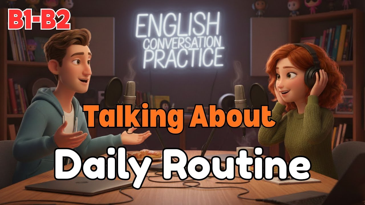 How to Talk About Your Daily Routine in English | English Conversation Practice (B1-B2)