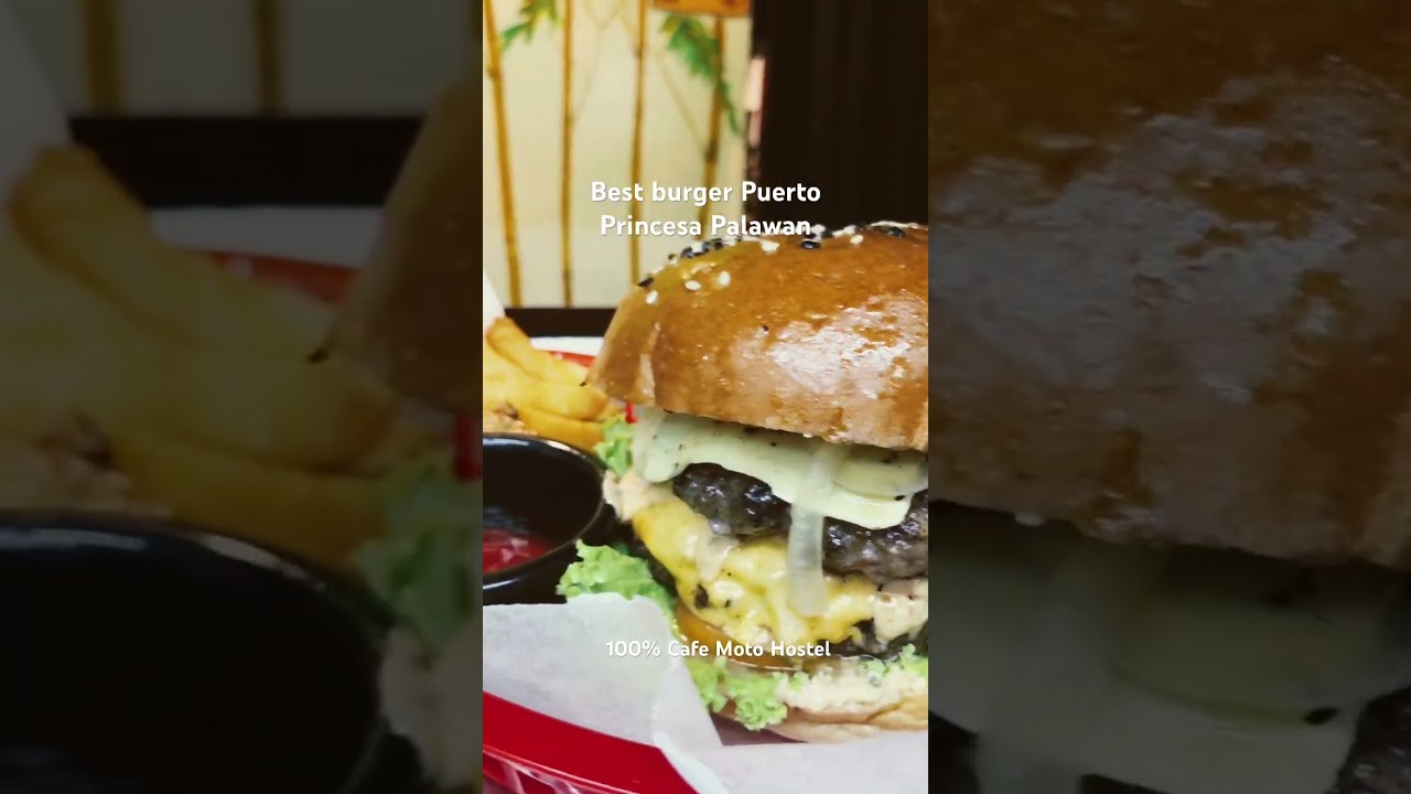 Best burger in Puerto Princesa Palawan. Must try restaurant, must try food Palawan 