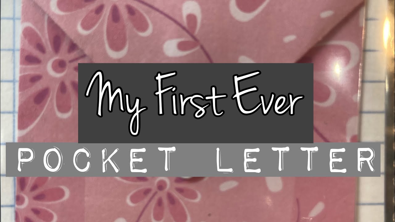 My first ever POCKET LETTER (from the archives ) 