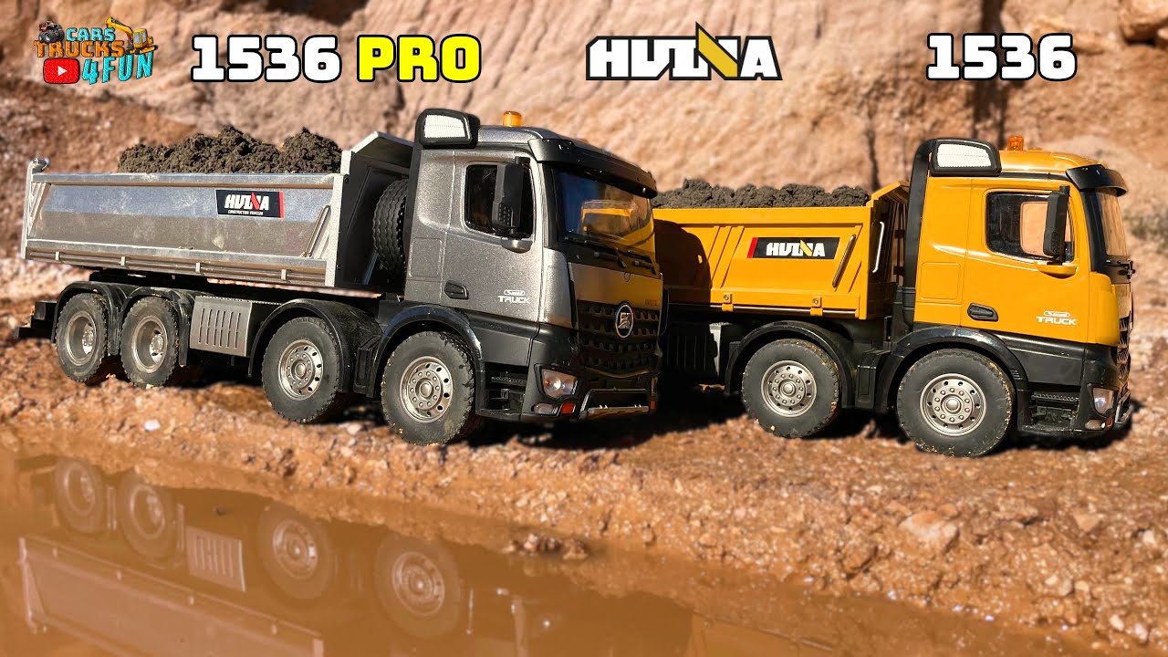 Huina 1536 PRO VS 1536  8x4 RC Dump Trucks @CarsTrucks4Fun