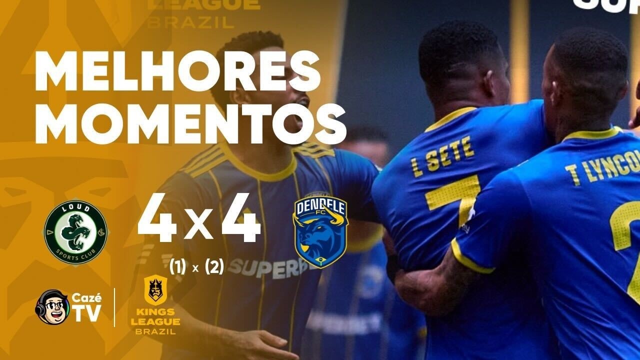 MELHORES MOMENTOS: LOUD 4 (1) X 4 (2) DENDELE | KINGS LEAGUE BRASIL 2026 - 2&ordm; SPLIT | 2&ordf; RODADA