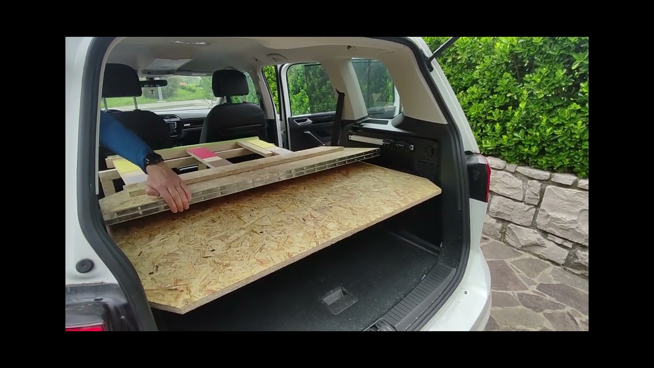 VW Touran 5t 2016; mini camper;  camping box; sleeping car  bed; DIY