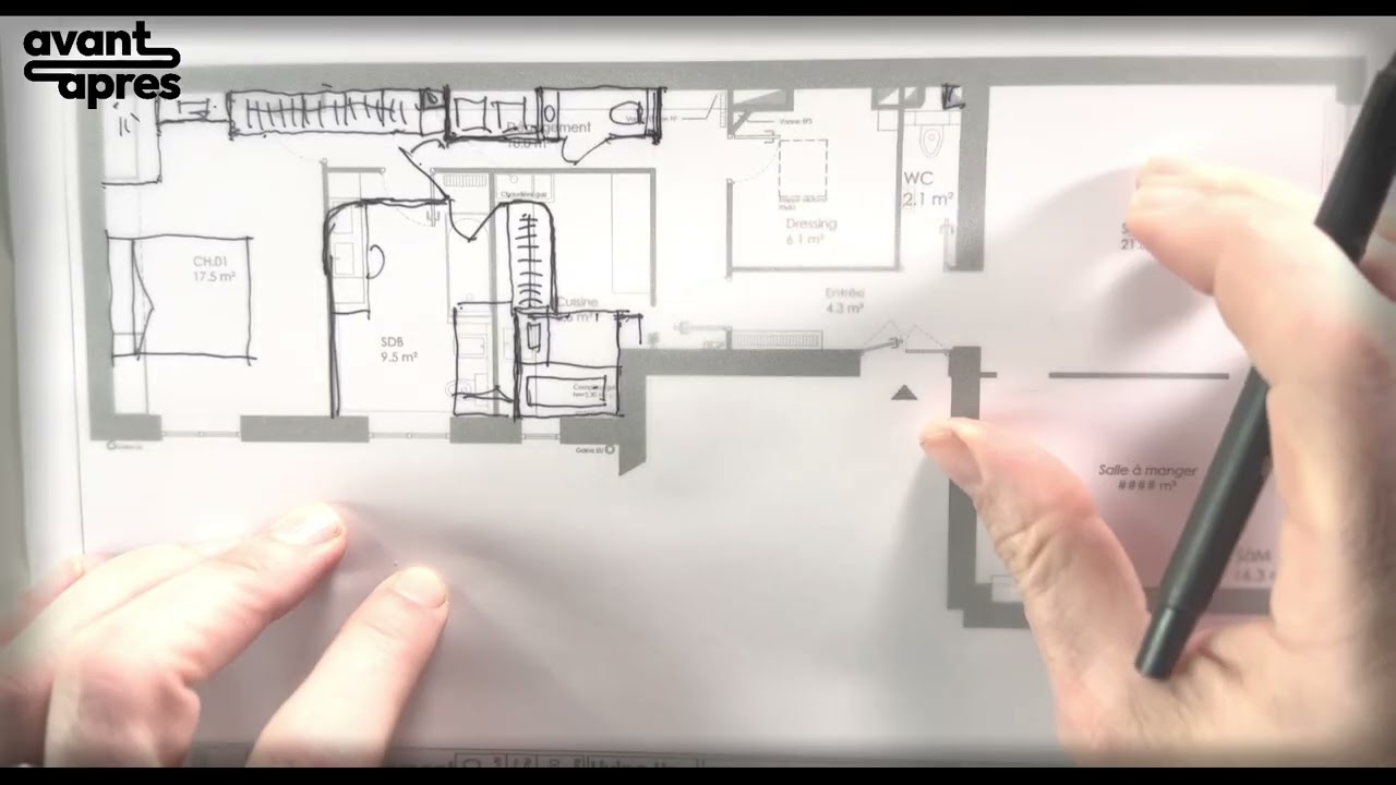 94 m² - Ajouter une chambre dans cet appartement.