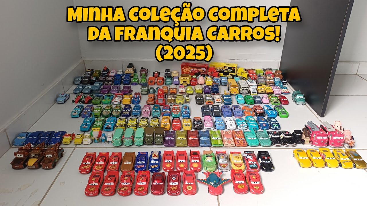 Minha Coleção Completa de Carrinhos da Franquia Carros! - (Atualização 6 | 2025)