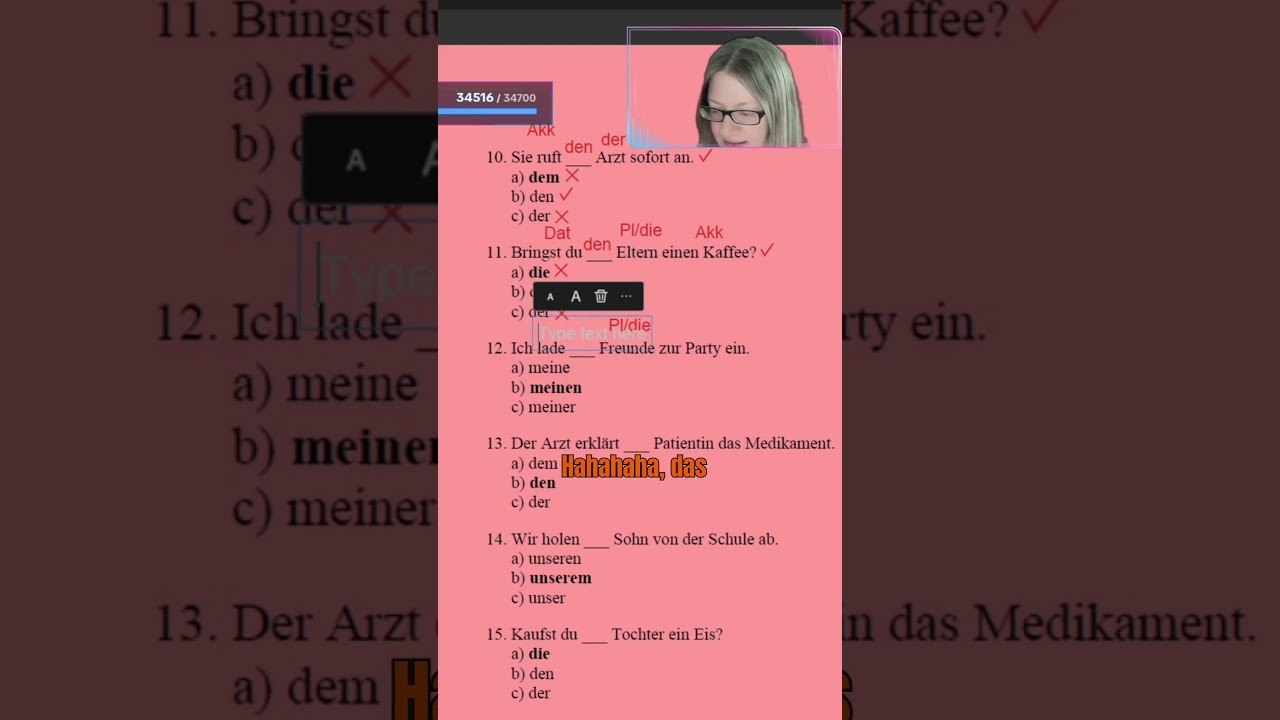 EInladen, Dativ oder Akkusativ? #deutschlernen #learngerman #deutscha2 #grammatikdeutsch