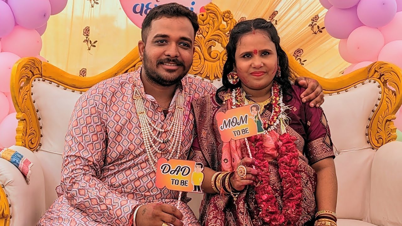 સીમંત વિધિ | Baby Shower | Anjana with Sunil | Best Ever Mama Dance | Vadnagar | Garba Attractions