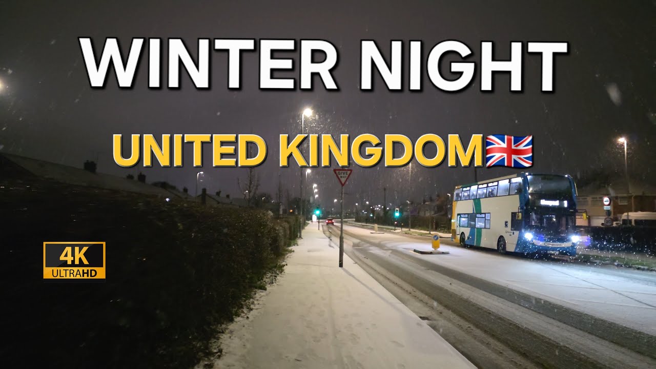 Heavy Snow Night Walk in Ellesmere Port - UK Winter ASMR (Samsung S25 Ultra 4K) 🇬🇧❄️