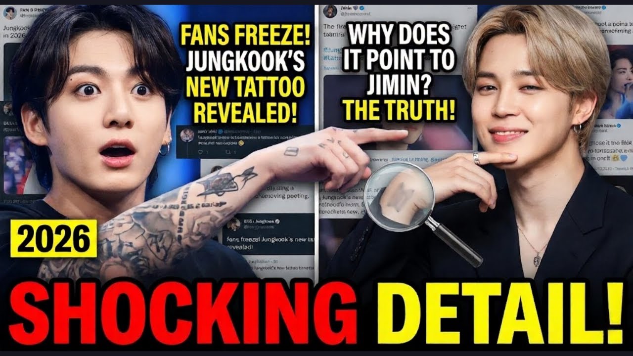 Fans Freeze After Spotting Jungkook’s New Tattoo in 2026 — Why Does It Point to Jimin?