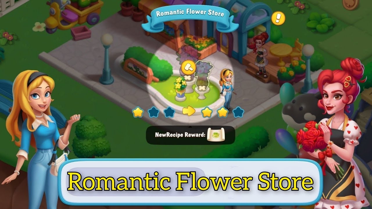 Merge Cove - Magic || Upgrade Romantic Flower Store