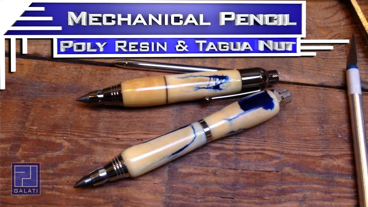 P. J. Galati: Christmas Mechanical Sketch and Shop Pencil Tagua Nut and Resin - Episode 24