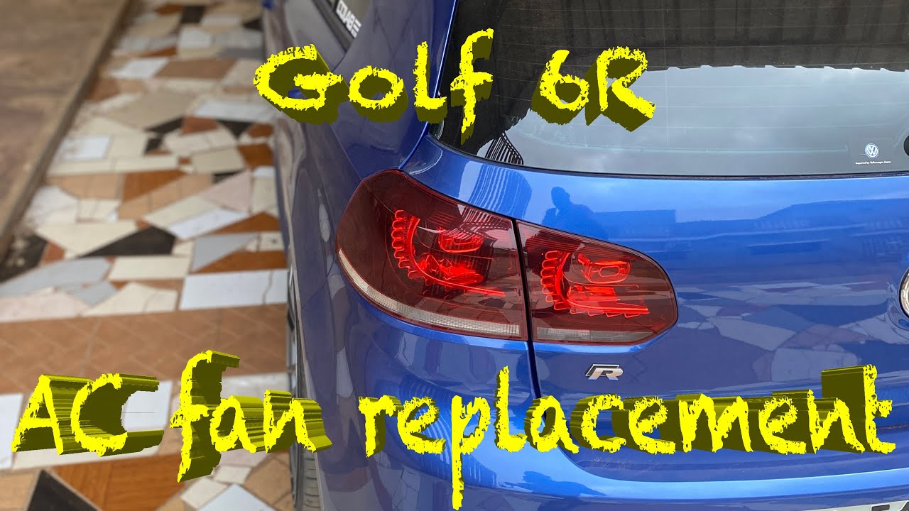 VW Golf 6 R radiator fan - diagnose and replacement using VCDS