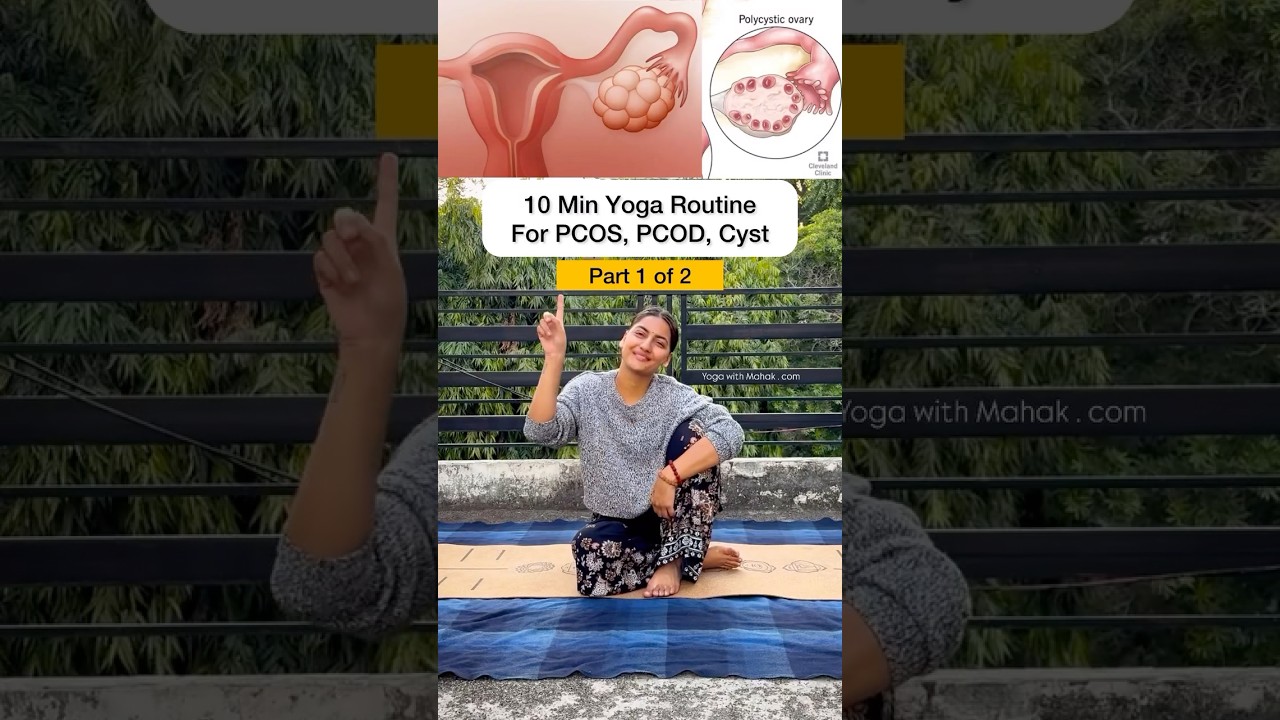 🧘‍♀️10 Min Yoga to Reverse PCOS/PCOD & Shrink Cysts Naturally
