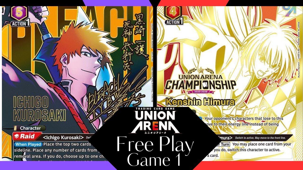 Renji Rush vs Red Kenshin \ Union Arena / Live Gameplay testing