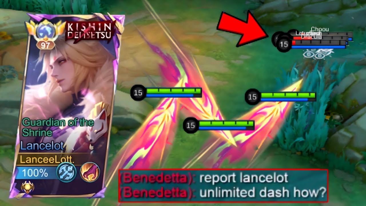 HOW TO PLAY LANCELOT IN SOLO RANKED GAME!! (unlimited dash💥💥💥)