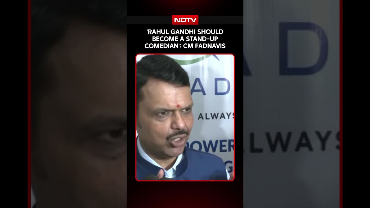 Maharashtra CM Fadnavis Slams LoP Rahul Gandhi Over PM Modi Mimicry Row