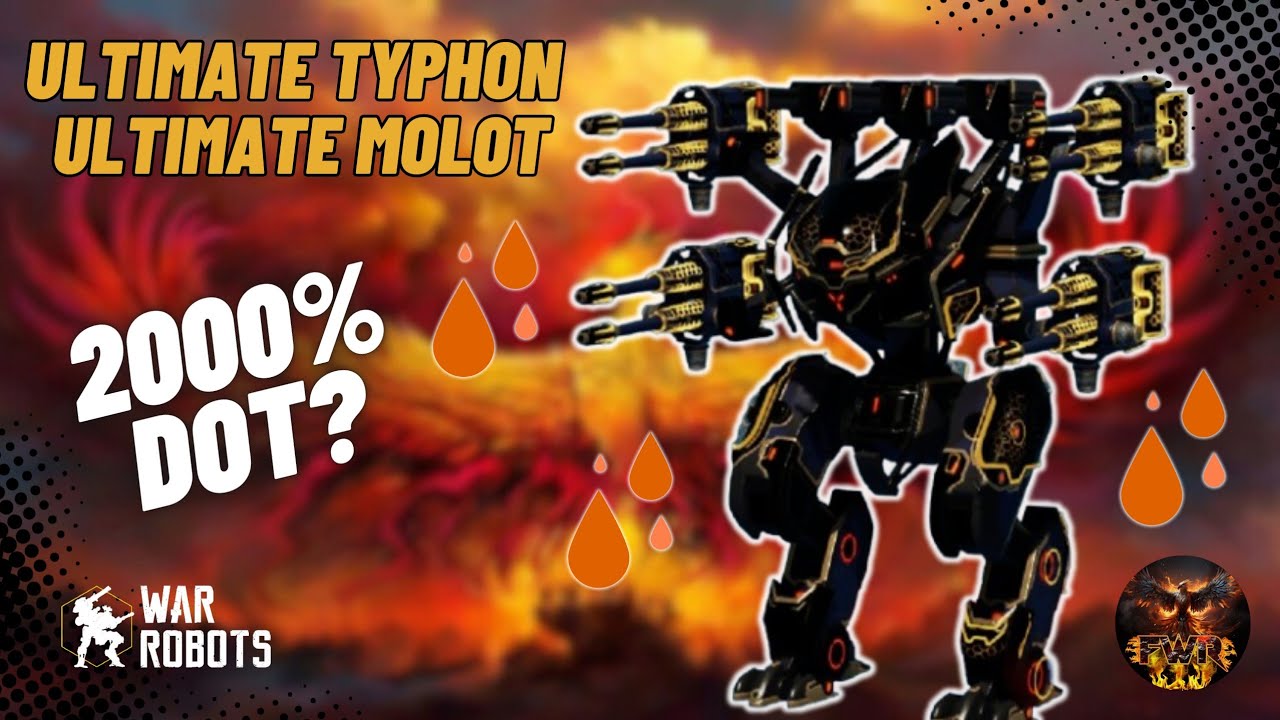 🔥🐦‍🔥 Ultimate Typhon c/ Ultimate Molot T Derretendo robôs! (LITERALMENTE) War Robots [WR]