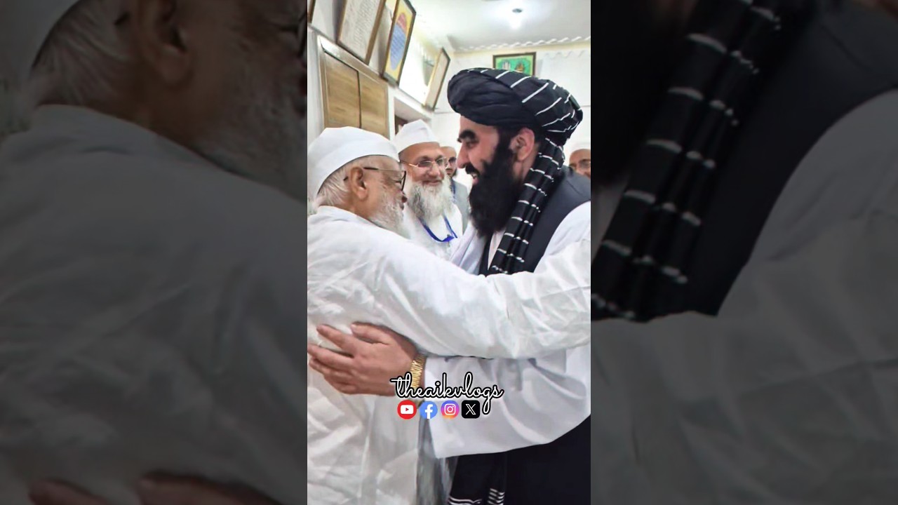 Afghanistan's Foreign Minister visits Darool Uloom Deoband India🇮🇳🇦🇫#afghanistan #india #theaikvlogs