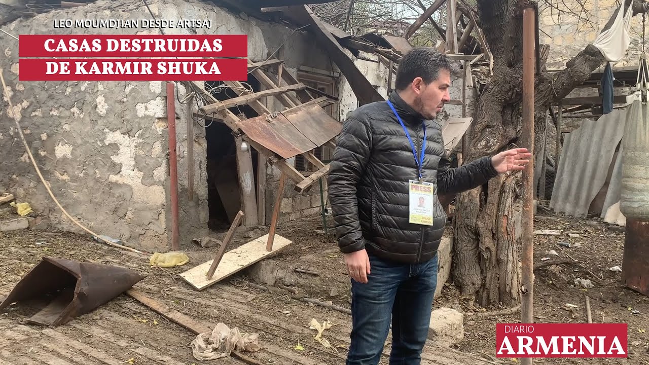 Casas destruidas de Karmir Shuka después de la guerra de Artsaj - 2/12/2020