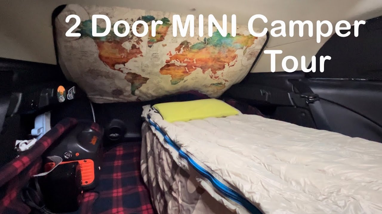 No-build Car Camping Setup/ Camping in a MINI cooper/ Micro Camper Conversion