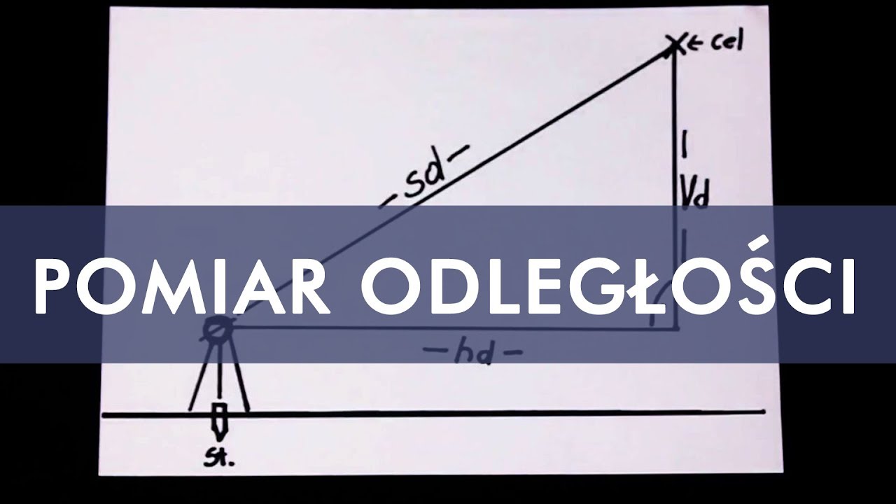 GEODEZJA  - Pomiar odległości. Teoria + tachimetr.