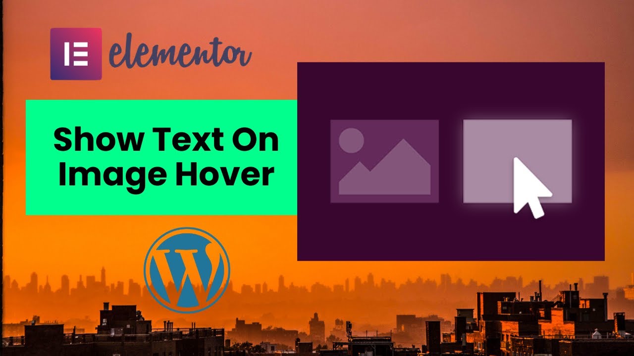 Show Text on Image Hover Elementor