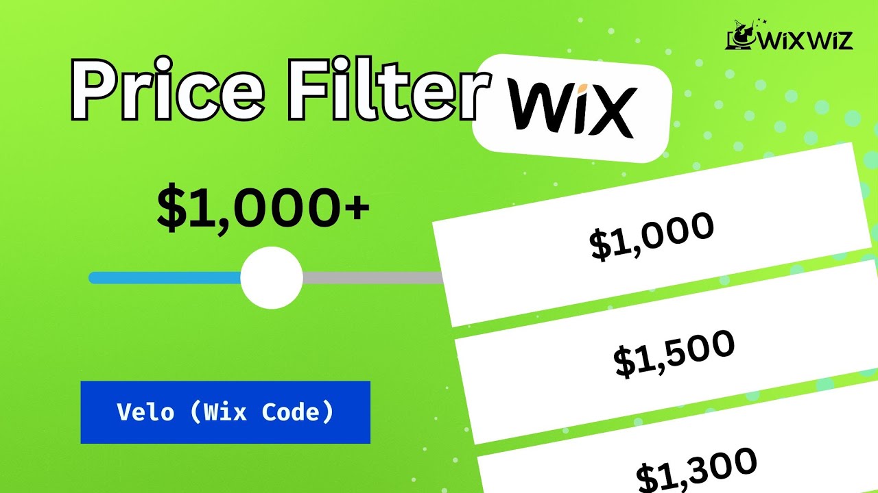 How to Create Price Filter in Wix | Velo Code Tutorial