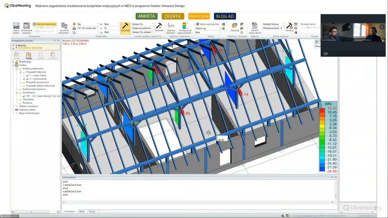 Wybrane zagadnienia modelowania budynków tradycyjnych w MES w programie Graitec Advance Design