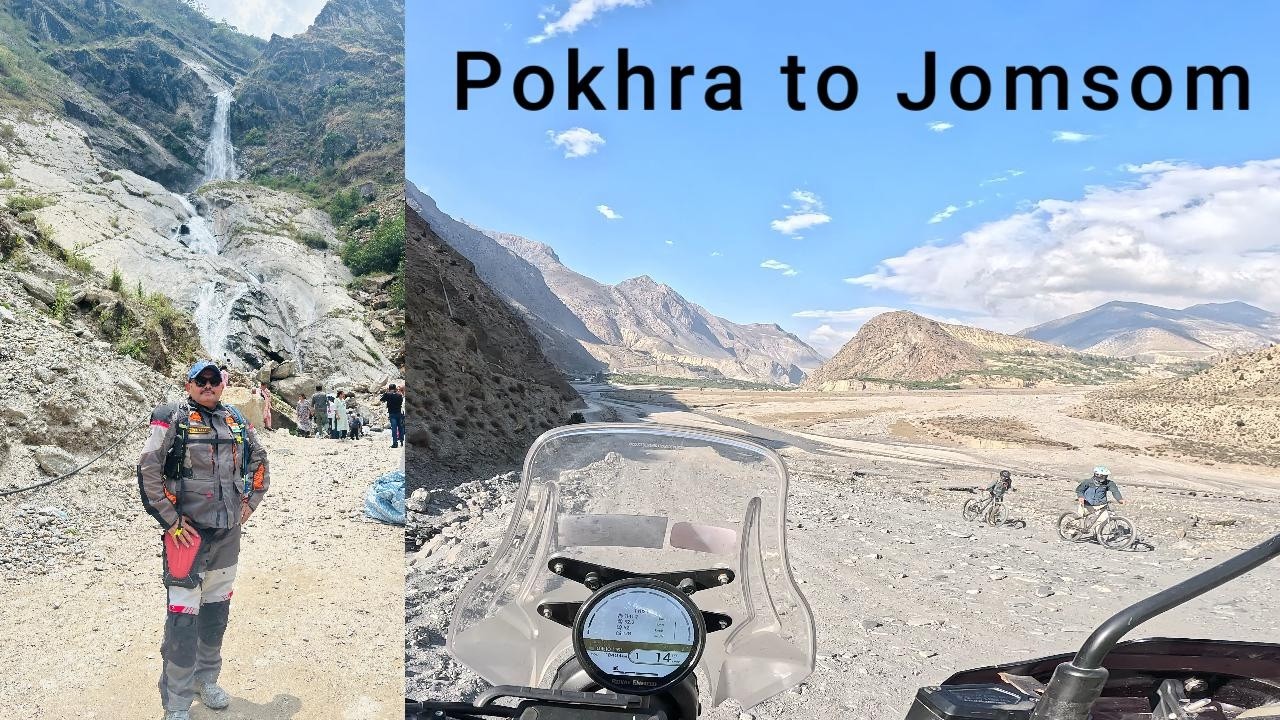 Ep-4 Nepal-25! Pokhra-Jomsom Bike Ride ! Rough but beautiful road #jomsom #offroad #nepal #bikeride