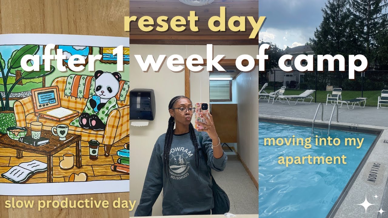 Reset Day After Camp | Productive Cozy Vlog  Moving, Pool, Coloring, Skincare