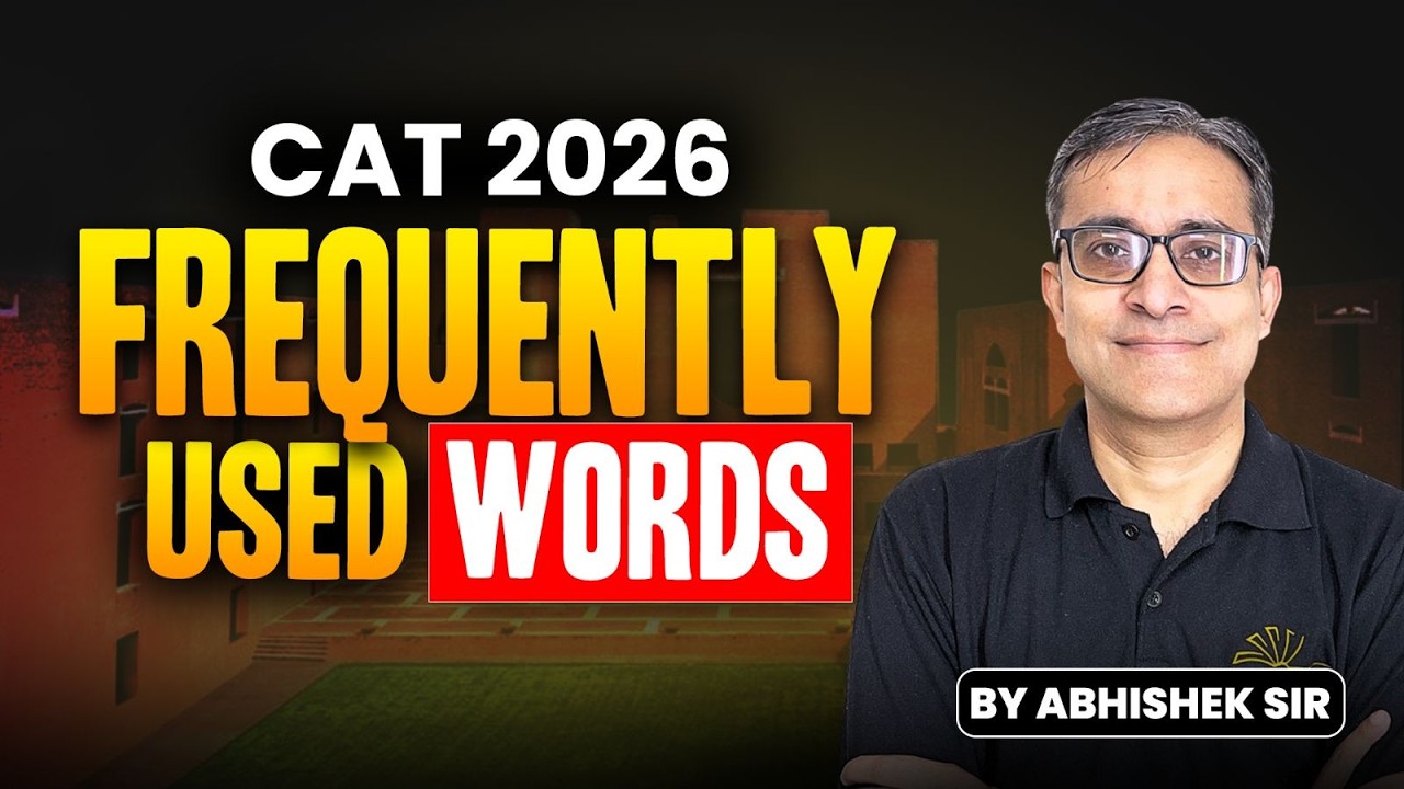 CAT 2026 | Must Know Words | CAT Vocabulary | CAT VARC Preparation