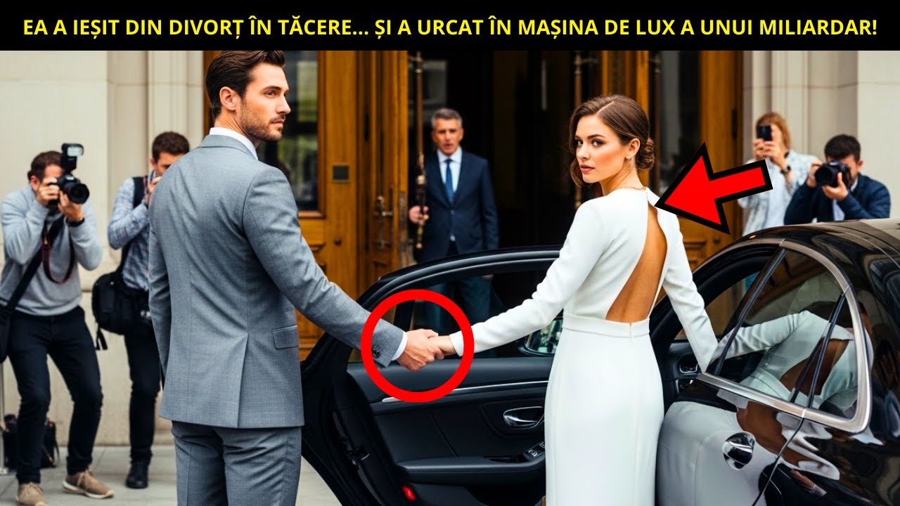 EA A IEȘIT ÎN TĂCERE DIN AUDIEREA DE DIVORȚ... ȘI IMEDIAT A URCAT ÎN MAȘINA UNUI MILIARDAR!